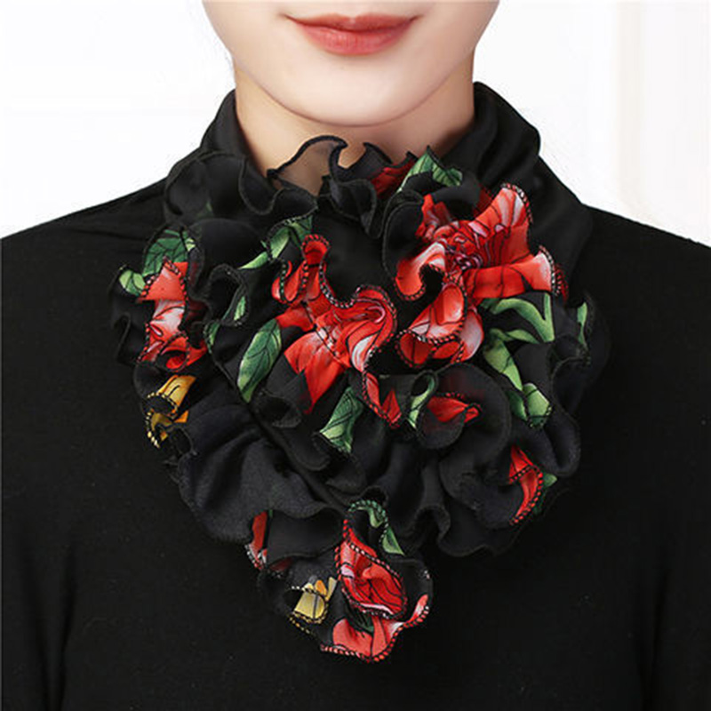 Silk Tie Woven - Summer Women Ice Silk Pleated Flower