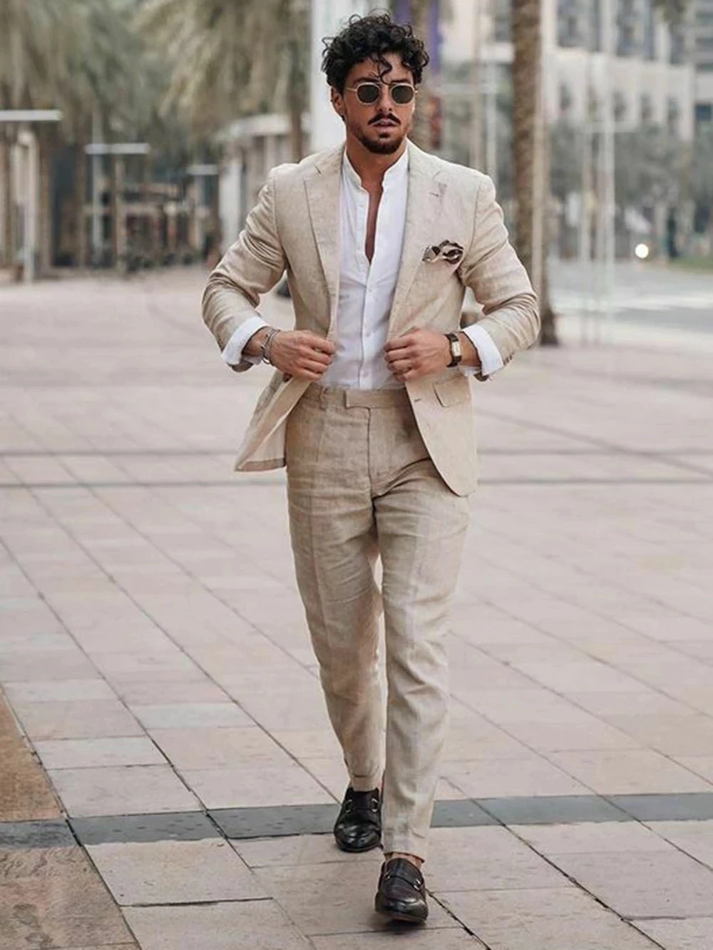 Summer Beach Business Linen Me - Men Linen Formal Wear 评论和价格