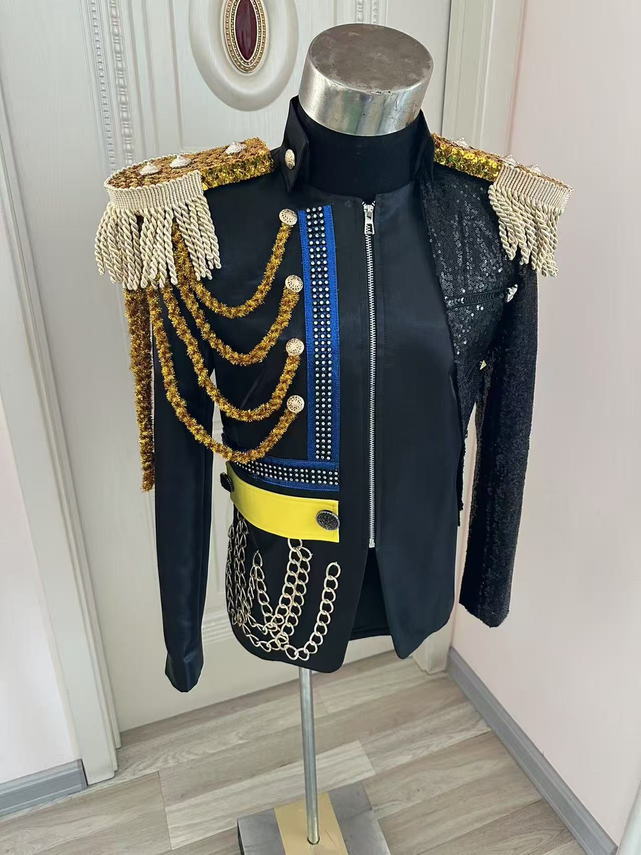 New Men Tassel Royal Jacket We - Men Formal Wear For Wedding 评论和价格