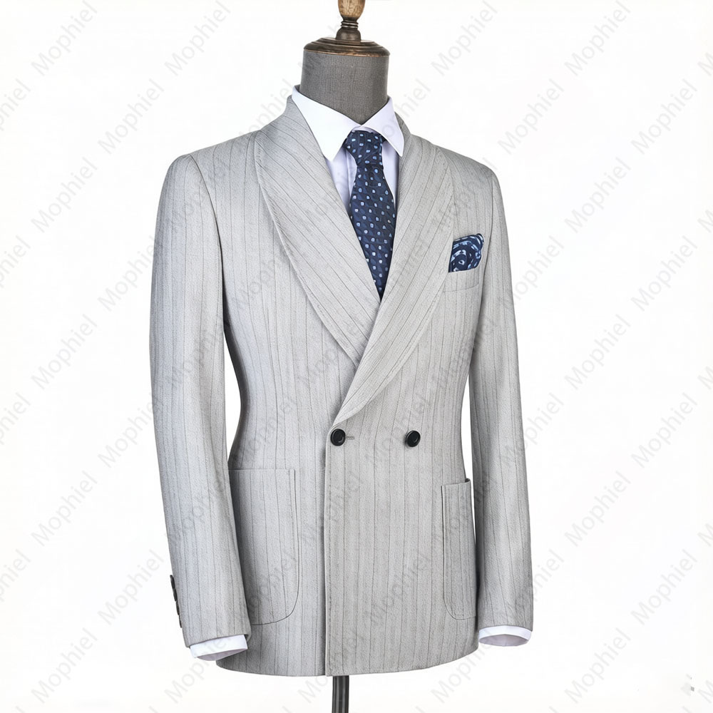 Mophiel Light Grey Men Suits S - Men'S Formal Wear In Wedding 评论和价格