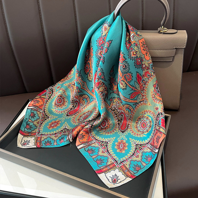 100% Real Silk Square Scarf Wo - Silk Tie Woven 评论和价格