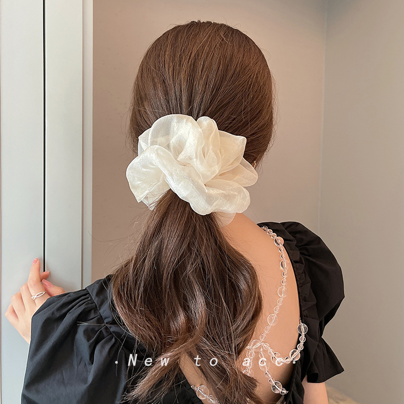 Women Silk Scrunchie Elastic H - Silk Tie Woven 评论和价格