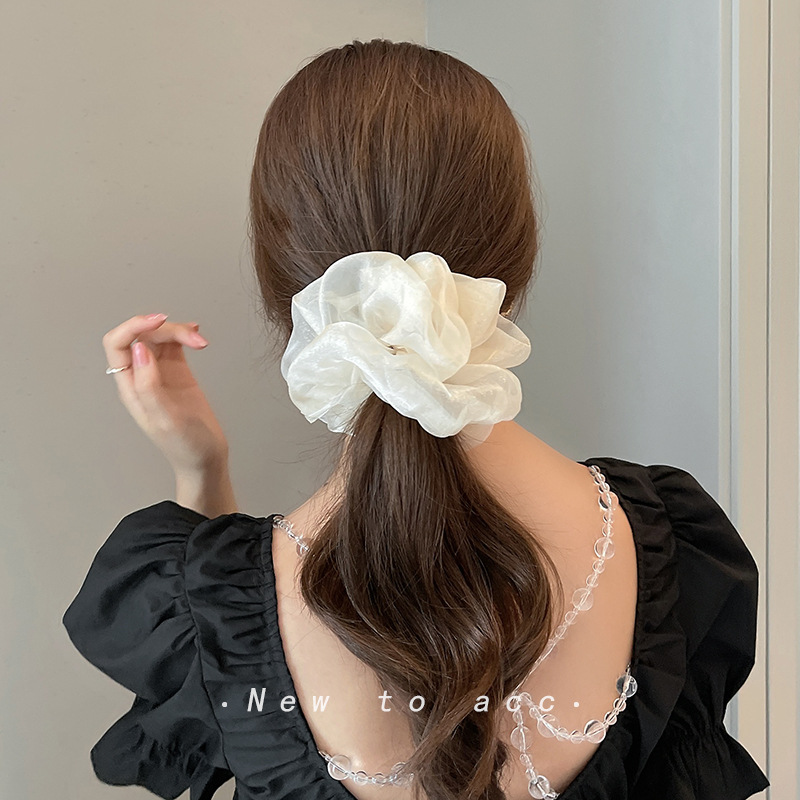 Women Silk Scrunchie Elastic H - Silk Tie Woven 评论和价格