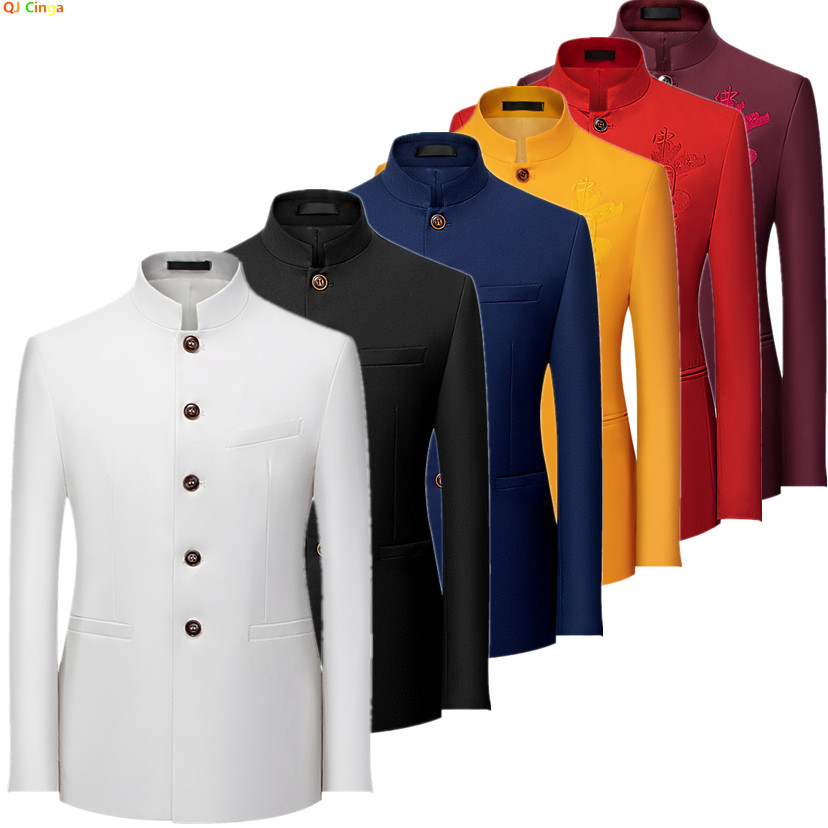 2026 Men's Chinese Style Long  - Men Formal Wear With Coat 评论和价格
