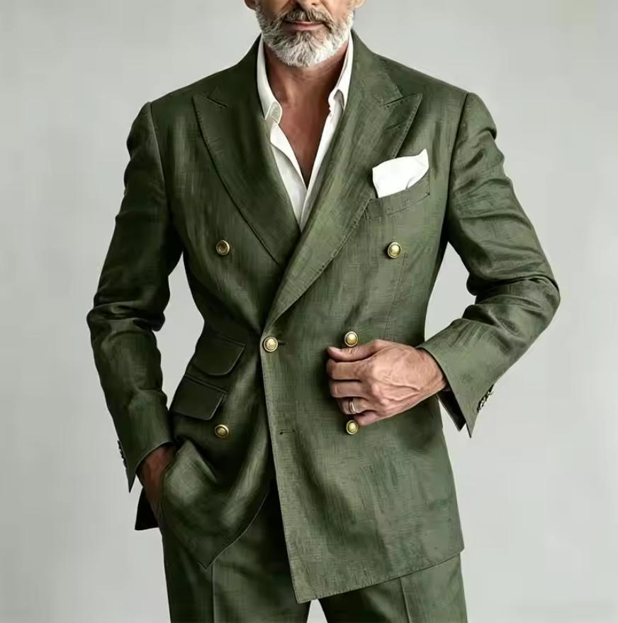 Men's Linen Suit Blazer Jacket - Men Linen Formal Wear 评论和价格