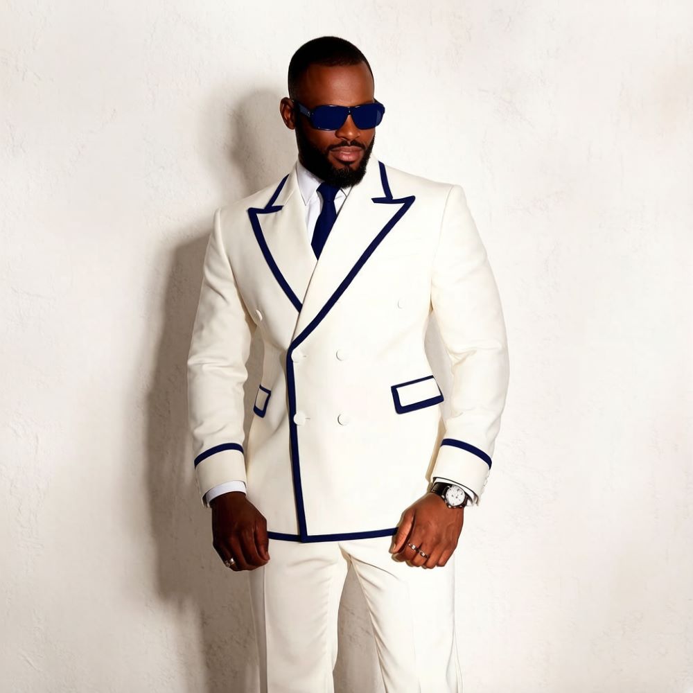 White Double Breasted Suits fo - Mens Formal Look 评论和价格
