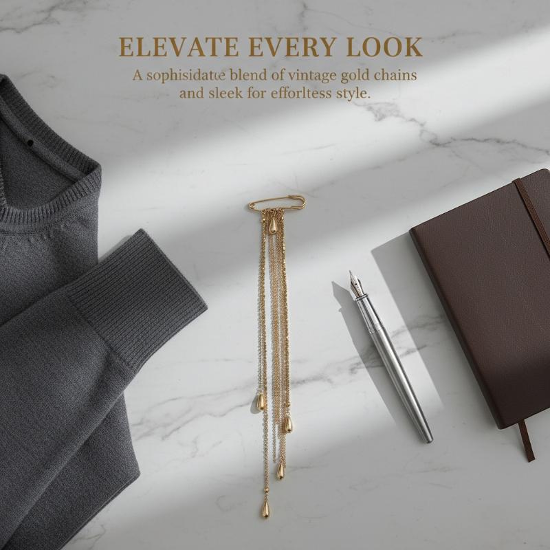Elegant Water Droplet-tassel B - Mens Formal Look 评论和价格