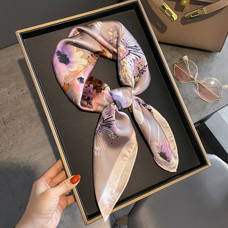 70cm New Women Silk Printed De - Silk Tie Woven 评论和价格