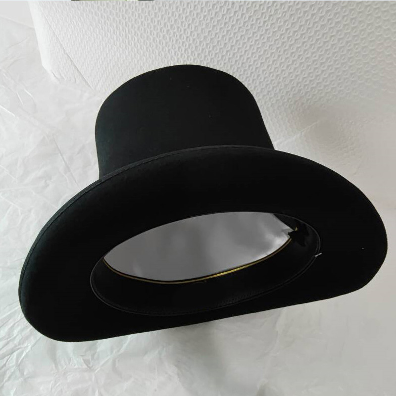 Black 25cm Wool Felt High Top  - Victorian Men'S Formal Wear 评论和价格