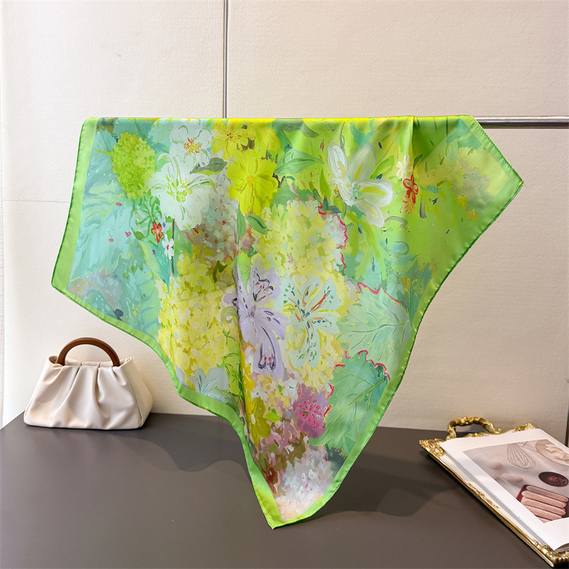 70*70cm Square Silk Scarf for  - Silk Tie Woven 评论和价格