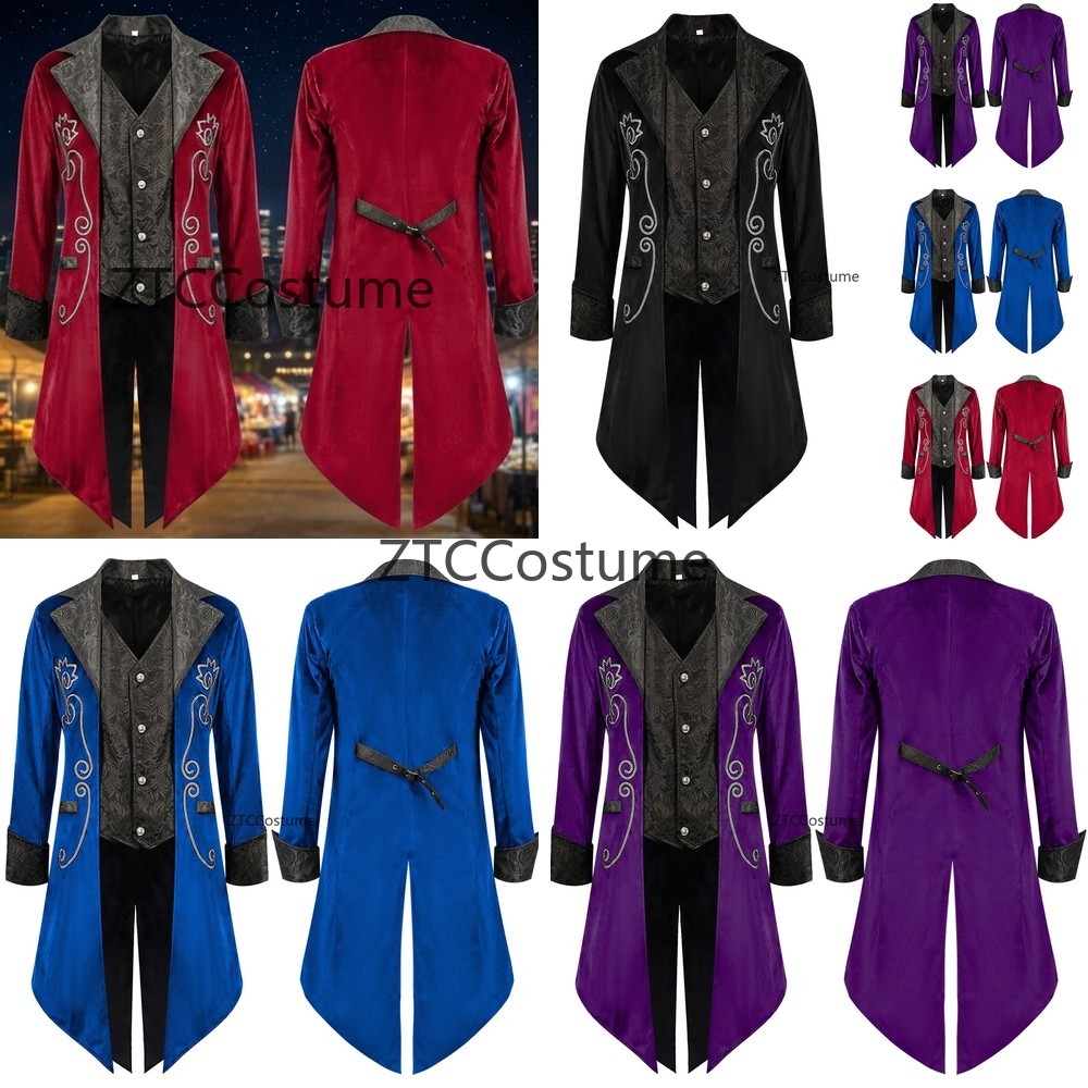 Steampunk Victorian Tailcoat M - Victorian Men'S Formal Wear 评论和价格