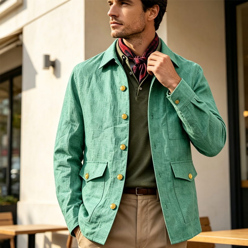 Vintage Men's Linen Jacket Lap - Men Linen Formal Wear 评论和价格