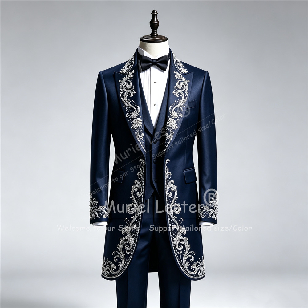 Luxury Man Wedding Tuxedo Suit - Men Formal Wear For Wedding 评论和价格